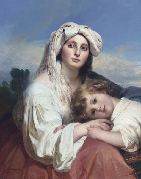 Franz Xaver Winterhalter Italienerin mit Kind